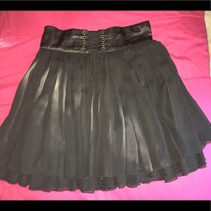 Black Tiered skirt